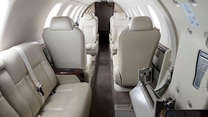 Citation CJ4 Jet Interior
